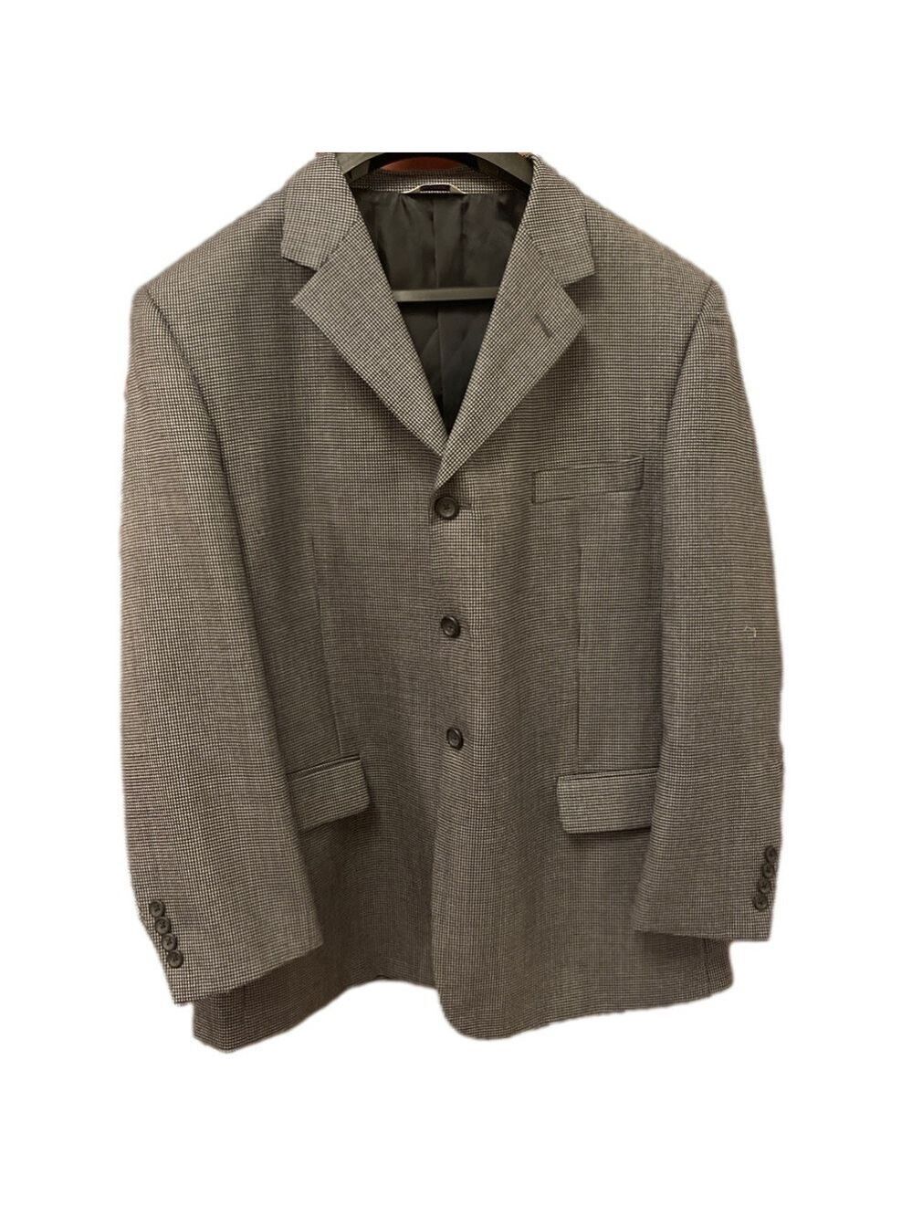 Pronto Uomo 46S wool/poly blend 3 button blazer with no back vents